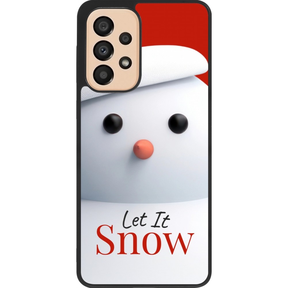 Samsung Galaxy A33 5G Case Hülle - Silikon schwarz Christmas 25 Xmas Snowman