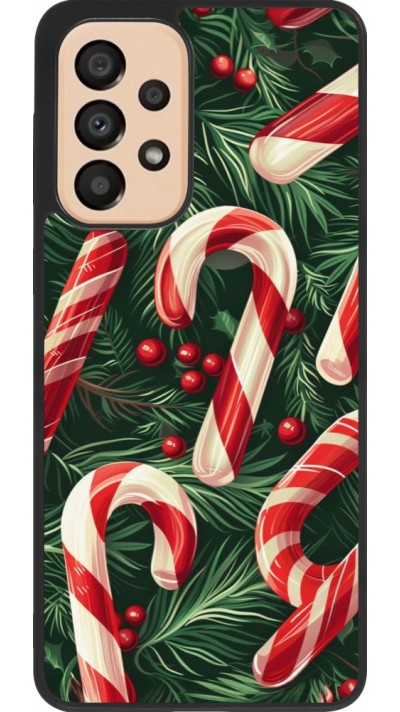 Coque Samsung Galaxy A33 5G - Silicone rigide noir Christmas 25 Xmas Stick