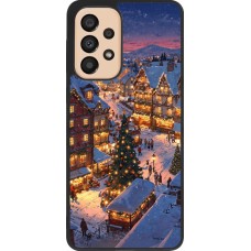 Samsung Galaxy A33 5G Case Hülle - Silikon schwarz Christmas 25 Xmas Village