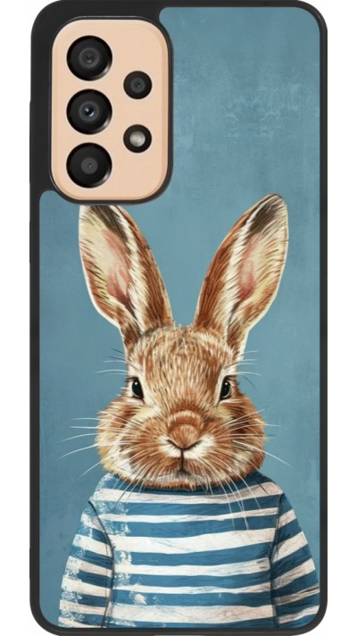 Samsung Galaxy A33 5G Case Hülle - Silikon schwarz Easter 2026 Rabbit navy