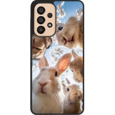 Samsung Galaxy A33 5G Case Hülle - Silikon schwarz Easter 2026 Rabbits