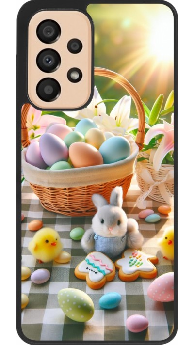 Samsung Galaxy A33 5G Case Hülle - Silikon schwarz Ostern 2025 Osterkorb