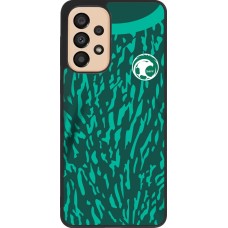 Samsung Galaxy A33 5G Case Hülle - Silikon schwarz Saudi-Arabien 2022 personalisierbares Fussballtrikot