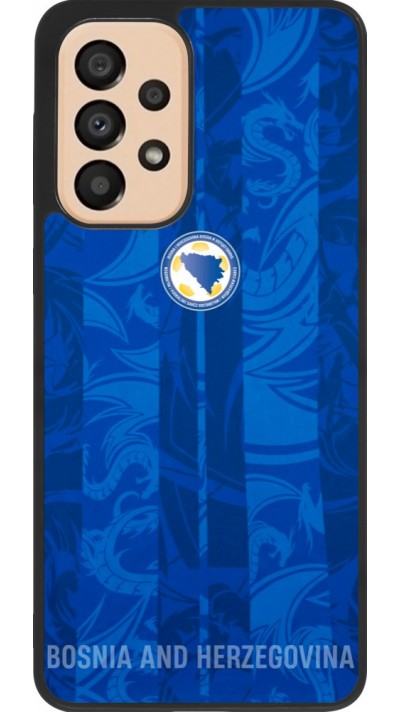 Coque Samsung Galaxy A33 5G - Silicone rigide noir Maillot de football Bosnie-Herzégovine 2026 personnalisable