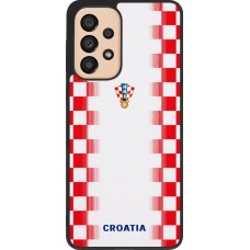 Samsung Galaxy A33 5G Case Hülle - Silikon schwarz Kroatien 2026 personalisierbares Fussballtrikot