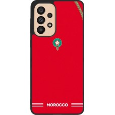 Samsung Galaxy A33 5G Case Hülle - Silikon schwarz Marokko 2026 personalisierbares Fussballtrikot