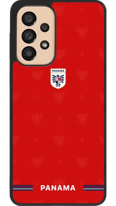 Samsung Galaxy A33 5G Case Hülle - Silikon schwarz Panama 2026 personalisierbares Fussballtrikot