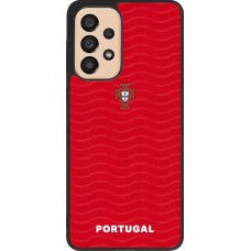 Samsung Galaxy A33 5G Case Hülle - Silikon schwarz Portugal 2026 personalisierbares Fussballtrikot