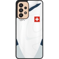 Samsung Galaxy A33 5G Case Hülle - Silikon schwarz Schweiz Away personalisierbares Fussballtrikot