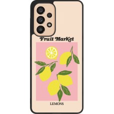 Samsung Galaxy A33 5G Case Hülle - Silikon schwarz Fruit market lemons 2026