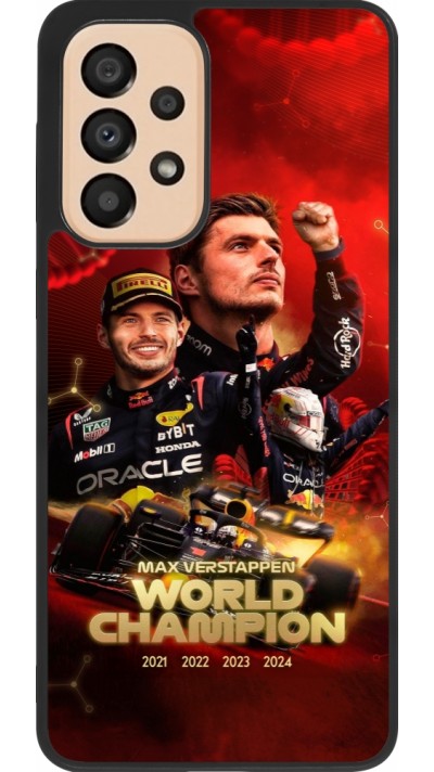Samsung Galaxy A33 5G Case Hülle - Silikon schwarz Max Verstappen Champion 2023