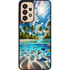 Samsung Galaxy A33 5G Case Hülle - Silikon schwarz Strandparadies