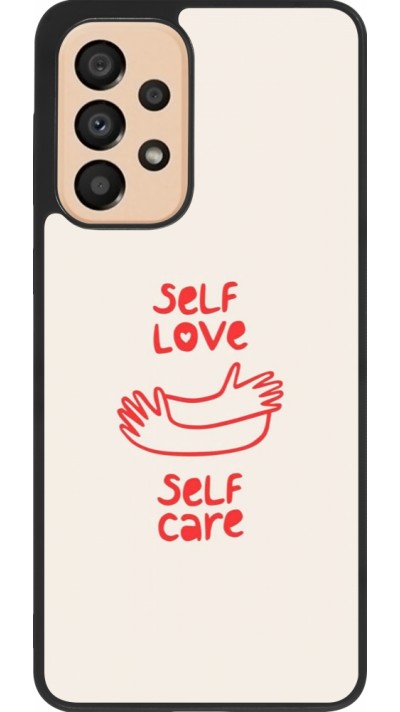 Samsung Galaxy A33 5G Case Hülle - Silikon schwarz Saint Valentines Day 26 Self love self care