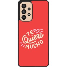 Samsung Galaxy A33 5G Case Hülle - Silikon schwarz Saint Valentines Day 26 Te quiero mucho
