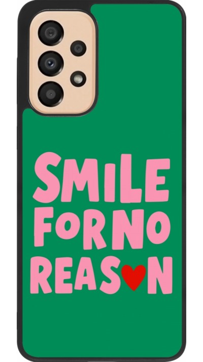 Samsung Galaxy A33 5G Case Hülle - Silikon schwarz Smile for no reason 2026