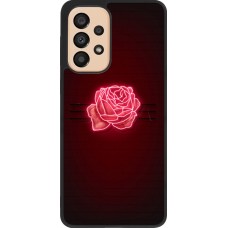 Samsung Galaxy A33 5G Case Hülle - Silikon schwarz Spring 23 neon rose