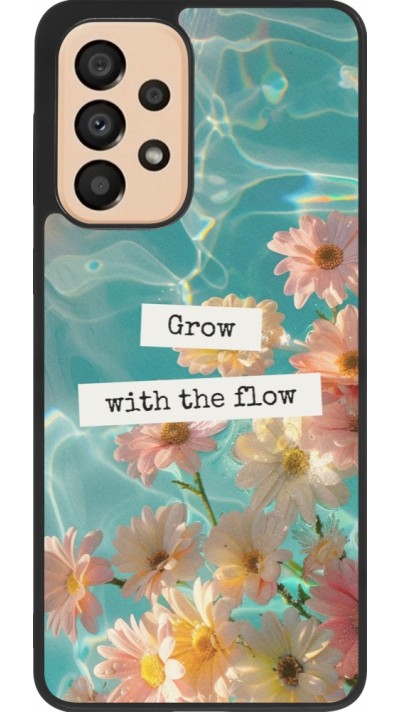 Samsung Galaxy A33 5G Case Hülle - Silikon schwarz Summer 2025 Grow with the flow