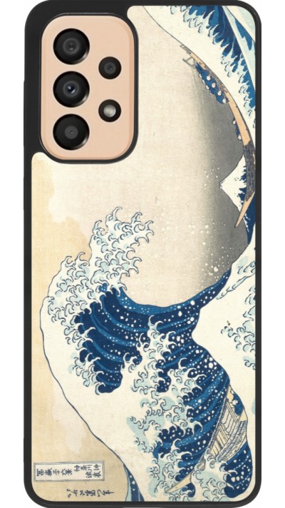 Samsung Galaxy A33 5G Case Hülle - Silikon schwarz Kunstbild - Die große Welle vor Kanagawa - Hokusai