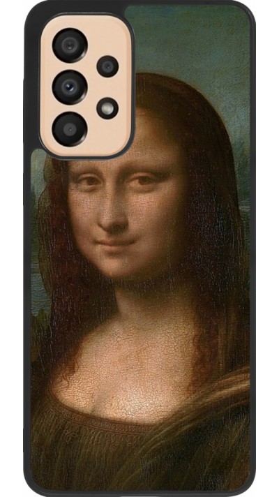 Samsung Galaxy A33 5G Case Hülle - Silikon schwarz Kunstbild - Mona Lisa - Leonardo de Vinci
