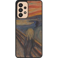 Coque Samsung Galaxy A33 5G - Silicone rigide noir Tableau art - Le Cri - Edvard Munch