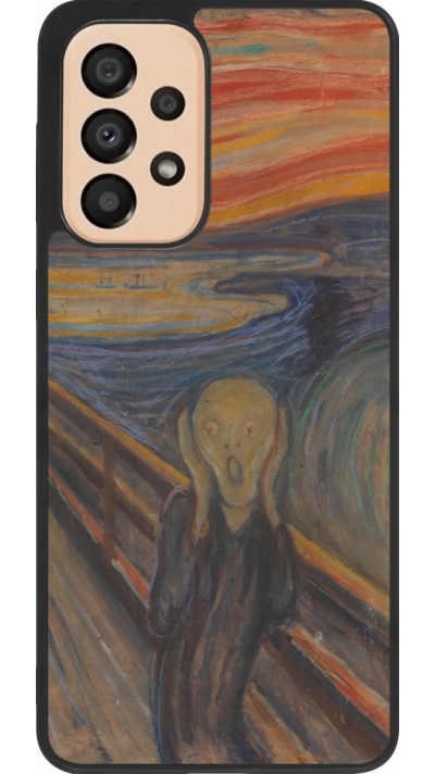 Samsung Galaxy A33 5G Case Hülle - Silikon schwarz Kunstbild - Der Schrei - Edvard Munch