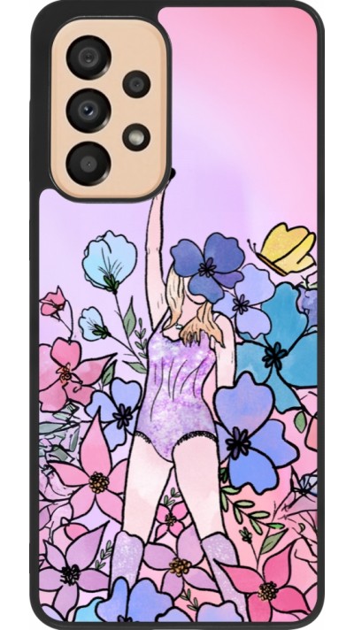 Samsung Galaxy A33 5G Case Hülle - Silikon schwarz Taylor Swift Sketch - Pink