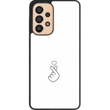 Coque Samsung Galaxy A33 5G - Silicone rigide noir Valentine 2024 heart by Millennials