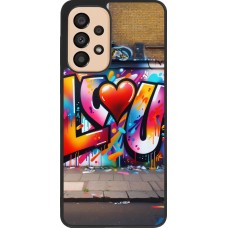 Samsung Galaxy A33 5G Case Hülle - Silikon schwarz Valentin 2025 Liebe U Tag