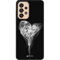 Coque Samsung Galaxy A33 5G - Silicone rigide noir Valentine 2022 Black Smoke