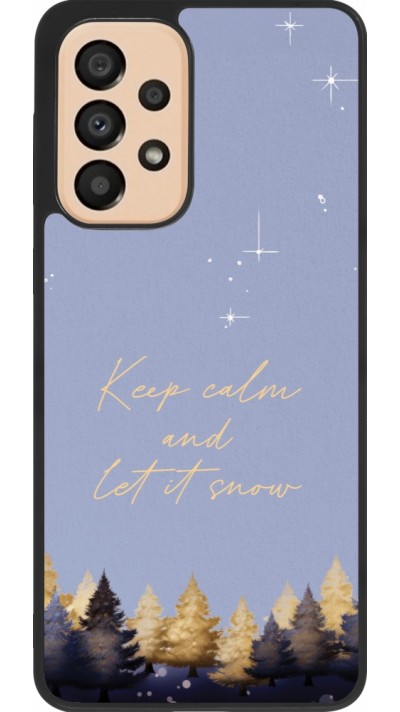 Samsung Galaxy A33 5G Case Hülle - Silikon schwarz Winter 25 Winter illustration of trees