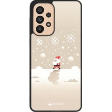 Samsung Galaxy A33 5G Case Hülle - Silikon schwarz Weihnachten 2023 Minimalistischer Weihnachtsmann