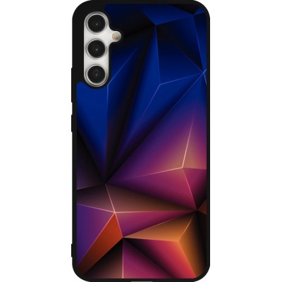 Samsung Galaxy A34 5G Case Hülle - Silikon schwarz Abstract Triangles 