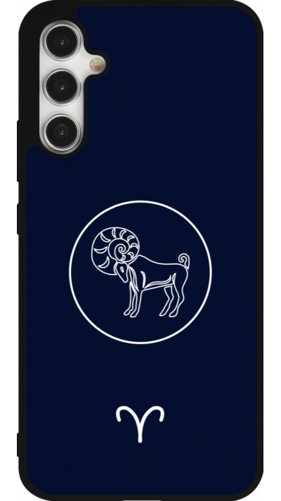 Samsung Galaxy A34 5G Case Hülle - Silikon schwarz Astrologie Widder