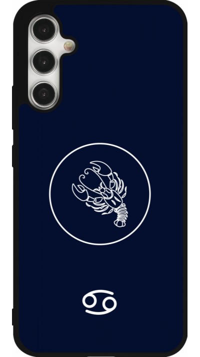 Samsung Galaxy A34 5G Case Hülle - Silikon schwarz Astrologie Krebs