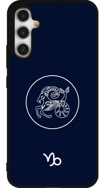 Samsung Galaxy A34 5G Case Hülle - Silikon schwarz Astrologie Steinbock