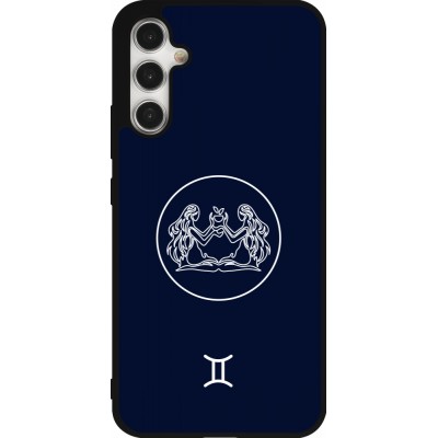 Samsung Galaxy A34 5G Case Hülle - Silikon schwarz Astrologie Zwillinge