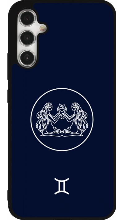 Samsung Galaxy A34 5G Case Hülle - Silikon schwarz Astrologie Zwillinge