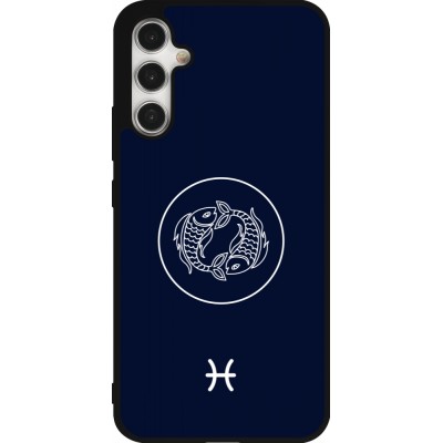 Samsung Galaxy A34 5G Case Hülle - Silikon schwarz Astrologie Fische