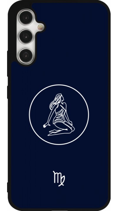 Samsung Galaxy A34 5G Case Hülle - Silikon schwarz Astrologie Jungfrau