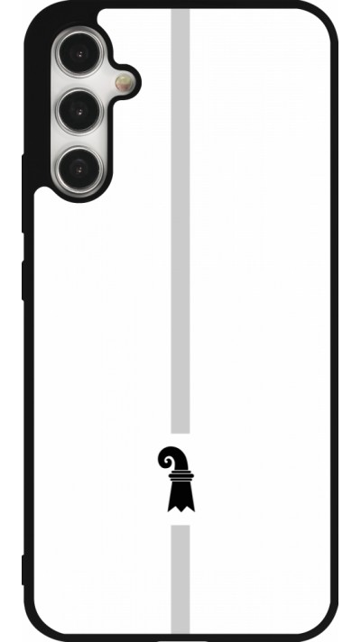 Samsung Galaxy A34 5G Case Hülle - Silikon schwarz Kanton BS weiss