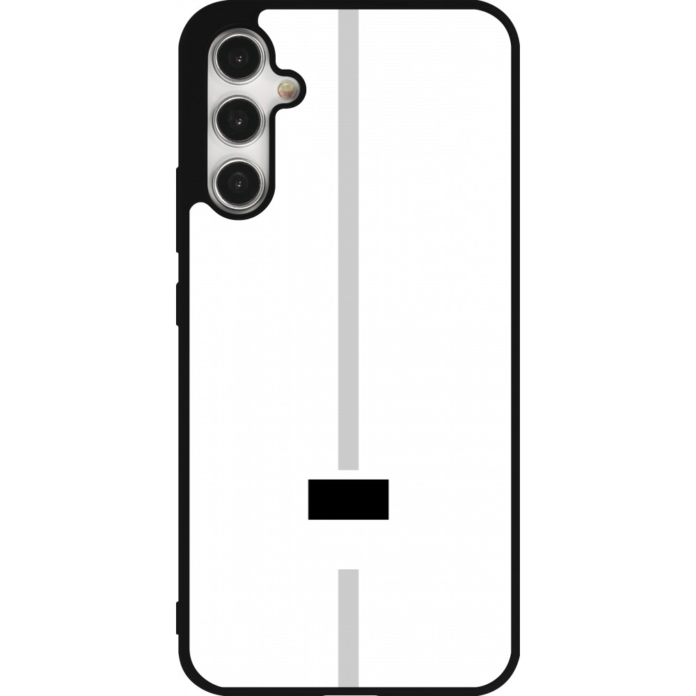 Samsung Galaxy A34 5G Case Hülle - Silikon schwarz Kanton FR weiss