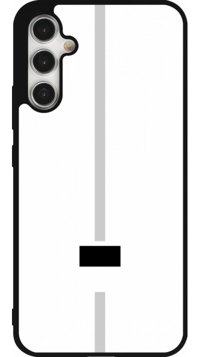 Samsung Galaxy A34 5G Case Hülle - Silikon schwarz Kanton FR weiss