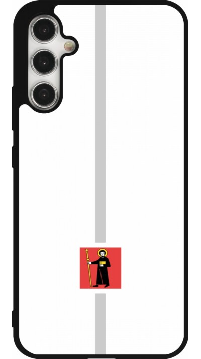 Samsung Galaxy A34 5G Case Hülle - Silikon schwarz Kanton GL weiss