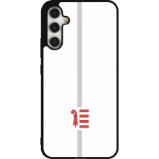 Samsung Galaxy A34 5G Case Hülle - Silikon schwarz Kanton JU weiss