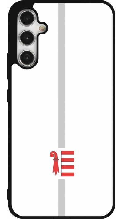 Samsung Galaxy A34 5G Case Hülle - Silikon schwarz Kanton JU weiss