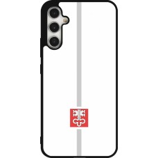 Samsung Galaxy A34 5G Case Hülle - Silikon schwarz Kanton NW weiss