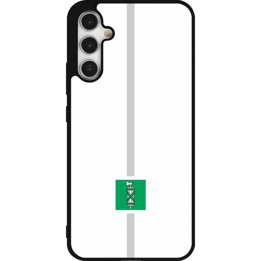 Samsung Galaxy A34 5G Case Hülle - Silikon schwarz Kanton SG weiss
