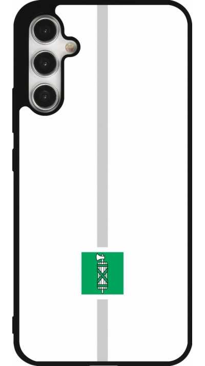 Samsung Galaxy A34 5G Case Hülle - Silikon schwarz Kanton SG weiss