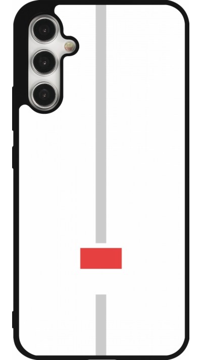 Samsung Galaxy A34 5G Case Hülle - Silikon schwarz Kanton SO weiss