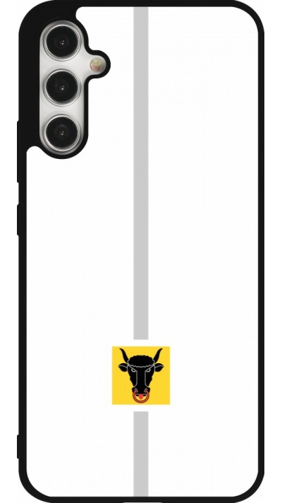 Samsung Galaxy A34 5G Case Hülle - Silikon schwarz Kanton UR weiss